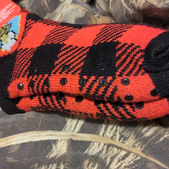 The Grinch Dr. Seuss Reading Socks Slipper Socks Plaid Shoe Size 5-10 - Picture 15 of 15